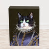 Custom Royal Queen Pet Portraits Canvas Wall Art Personalized Female Pet Framed Canvas