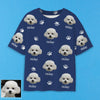 Gift for Girlfriend Gift for Boyfriend Custom Pet Photo T shirt Custom Short Sleeve Shirt with Picture