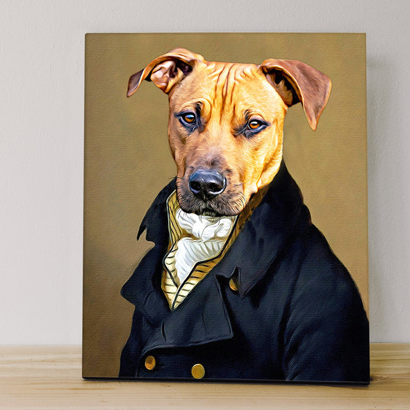 Personalized Pet Portrait Canvas Print Wall Art Pet Portrait Canvas Living Room Decor
