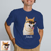Adult Custom Pet Photo T shirt Custom Short Sleeve Shirt with Dog Cat Photo Pet Printed on T Shirt