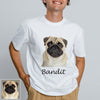 Gift for Dog Dad Cat Mom Custom Pet Photo T shirt Custom Short Sleeve Shirt Pet Printed on T Shirt