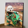 Custom Pet Racing Driver Canvas Custom Pet Portraits Canvas Print