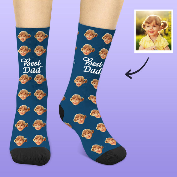 Fathers Day Socks Dad Socks Custom Face Socks Custom socks for Dad Fathers Day Gift
