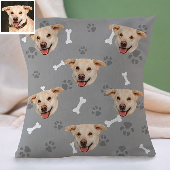 Custom Dog Face Pillow Decorative Cushion Cover Pet Face Pillow Dog Decorative Throw Pillows