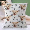 Custom Dog Face Pillow Decorative Cushion Cover Pet Face Pillow Dog Decorative Throw Pillows