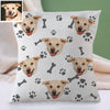 Christmas Pillow Cutom Dog Face Pillow Decorative Cushion Cover Pet Face Pillow Dog Throw Pillows