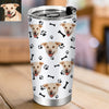 Custom Cat Photo Tumblers Cup Mug Personalized Travel Tumblers with Cat Dog Pictures