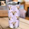 Gift for Cat Lover Cat Mom Custom Tumbler Cup Custom 20OZ Pet Photo Travel Tumblers Coffee Cup