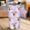 Christmas Gift for Cat Mom Custom Tumbler Cup 20OZ Pet Photo Travel Tumblers Coffee Cup