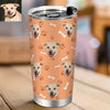 Christmas Gift for Cat Mom Custom Tumbler Cup 20OZ Pet Photo Travel Tumblers Coffee Cup