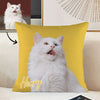 Personalized Pet Photo Pillow Decorative Cushion Cover Cat Pillow Dog Pillow Decorative Throw Pillows