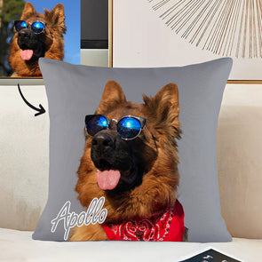 Personalized Pet Photo Pillow Decorative Cushion Cover Cat Pillow Dog Pillow Christmas Throw Pillows