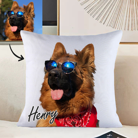 Personalized Pet Photo Pillow Decorative Cushion Cover Cat Pillow Dog Pillow Decorative Throw Pillows