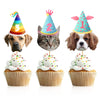 Cat Dog Pet Cupcake Toppers Baby Shower Kid Birthday Supplies Kitten Puppy Pet Theme Decorations