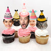 Face Cupcake Toppers Custom Photo Cupcake Toppers Cupcake Decorations With Age