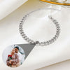 Gift for Couple Custom Projection Bracelet Photo Bracelet Custom Bracelets with Picture Inside