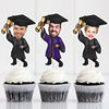 Custom Graduation Face Cupcake Topper Personalized Cupcake Toppers Graduation Day Party Decor