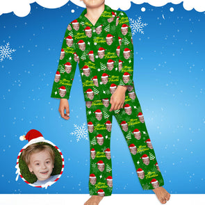 Kids' Chirstmas Gift Custom Christmas Pajamas Kids Custom Pajamas Kids Photo Pajamas