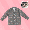 Kids' Customized Pajamas with Cat Face Kids Personalized Cat Photo Pajamas