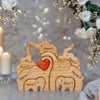 Gift for Mom Family Gift Custom Wooden Elephant Name Puzzle Fathers Day Gift Christmas Gift