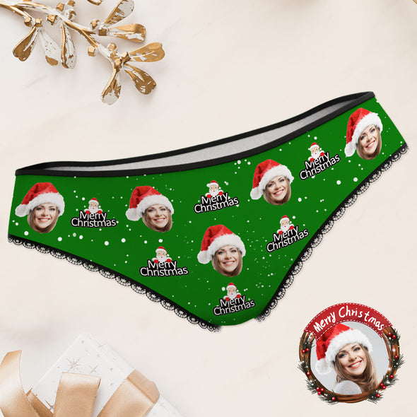Custom Underwear Face Photo Panties Christmas Gift
