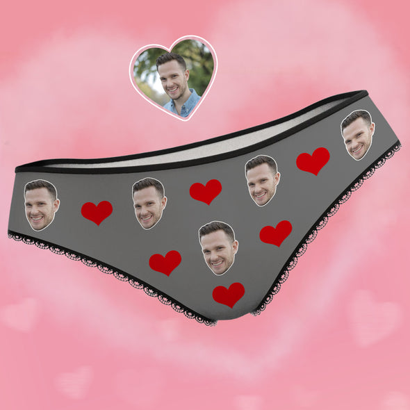 Personalized Panties with Photo Face Underwear for Girlfriend