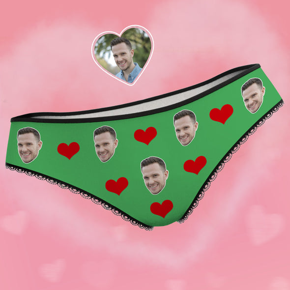 Personalized Panties with Photo Face Underwear for Girlfriend