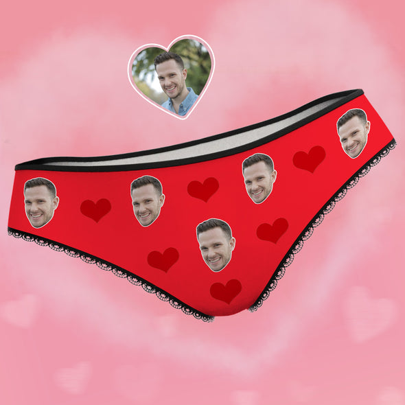 Personalized Panties with Photo Face Underwear for Girlfriend