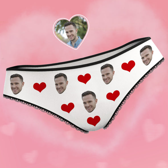 Personalized Panties with Photo Face Underwear for Girlfriend