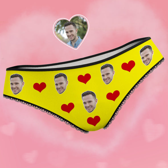 Personalized Panties with Photo Face Underwear for Girlfriend