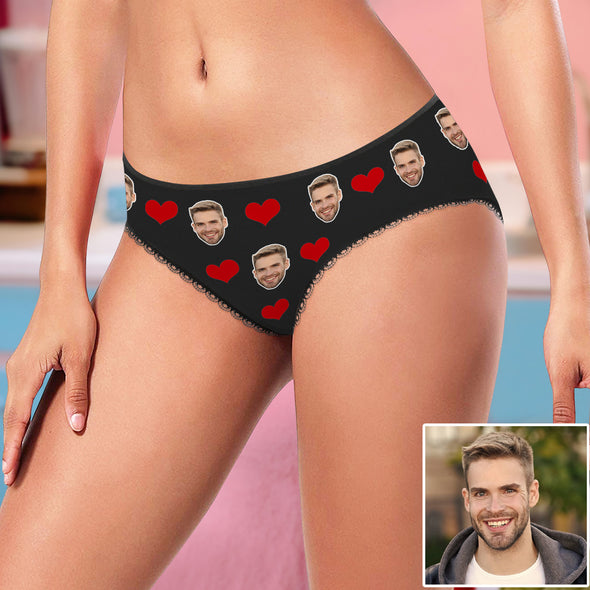Personalized Panties with Photo Face Underwear for Girlfriend