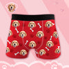 Custom Dog Face Boxers Dog Photo Shorts Funny Gifts for Friends Gift for Dog Dad