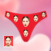 Gag Gifts Valentines Gift Anniversary Gift for Girlfriend Face on Underwear Photo Thongs