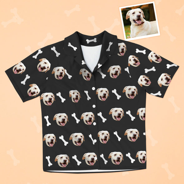 Custom Dog Short Sleeve Pajamas Sleepwear Custom Dog Photo Pajamas Short Dog Pajamas