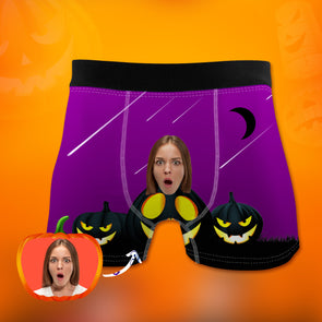 Halloween Gift for Boyfriend Face on Boxers Custom Face Boxers