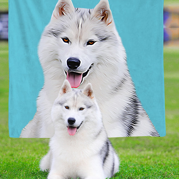 Personalized Photo Blankets Custom Cat Dog Photo Blankets Fleece Throw Blanket Birthday Gift