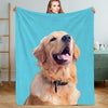 Custom Photo Blankets Personalized Pet Cat Dog Photo Blankets Fleece Throw Blanket