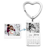 Anniversary Gift Custom Photo Keychain with Calendar Date