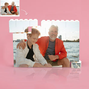 Chirstmas Gift Personalized Brick Portrait Photograph Photo Block Puzzle