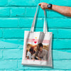Custom Canvas Tote Bag with Photo and Text