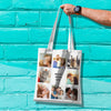 Personalized Canvas Tote Bag with Lover Photos