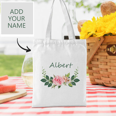 Customized Canvas Tote Bag with Your Name