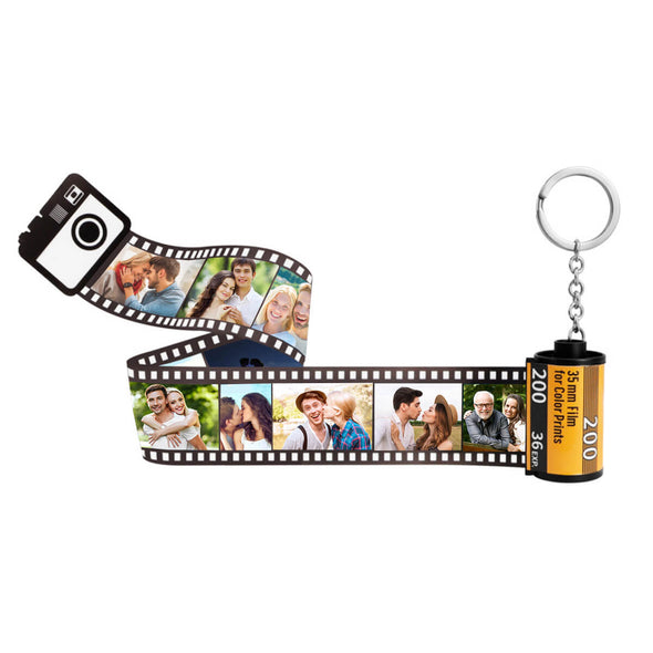 Anniversary Gifts Custom Camera Roll Pictures Keychain Gift for Lover