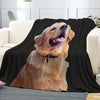 Custom Pet Photo Blankets Personalized Cat Dog Pet Photo Blankets Fleece Throw Blankets