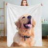 Custom Cat Dog Blankets Personalized Pet Photo Blankets Fleece Throw Blanket