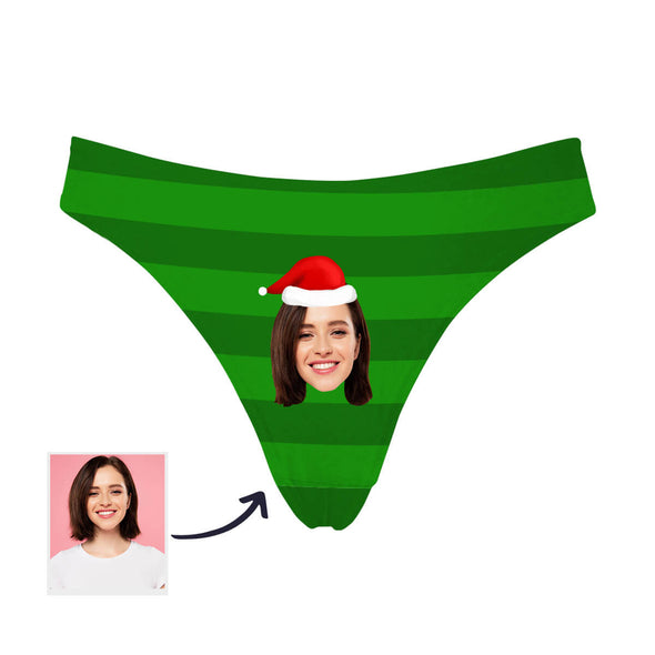 Christmas Gift for Girl Friend Custom Face Thongs