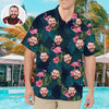 Hawaiian Face Shirt Custom Face Button Up Shirt Gift for Boyfriend Husband