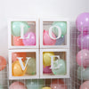 Birthday Balloon Boxes for Baby Girl or Boy Birthday Decoration Transparent Box for Birthday Party