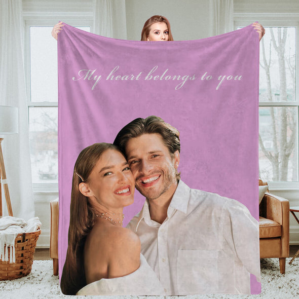 Custom Photo Blankets Fleece Throw Blanket Christmas Gift