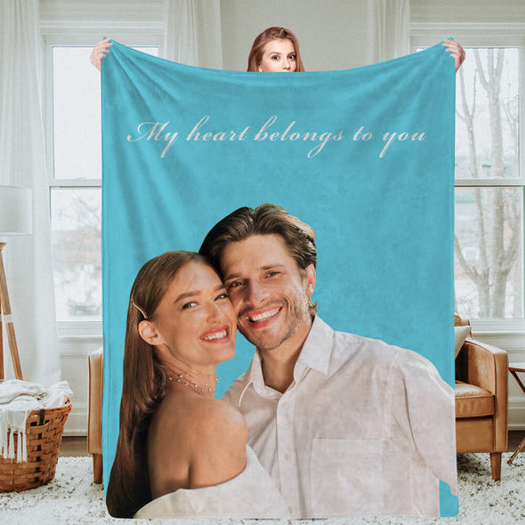 Custom Photo Blankets Fleece Throw Blanket Christmas Gift